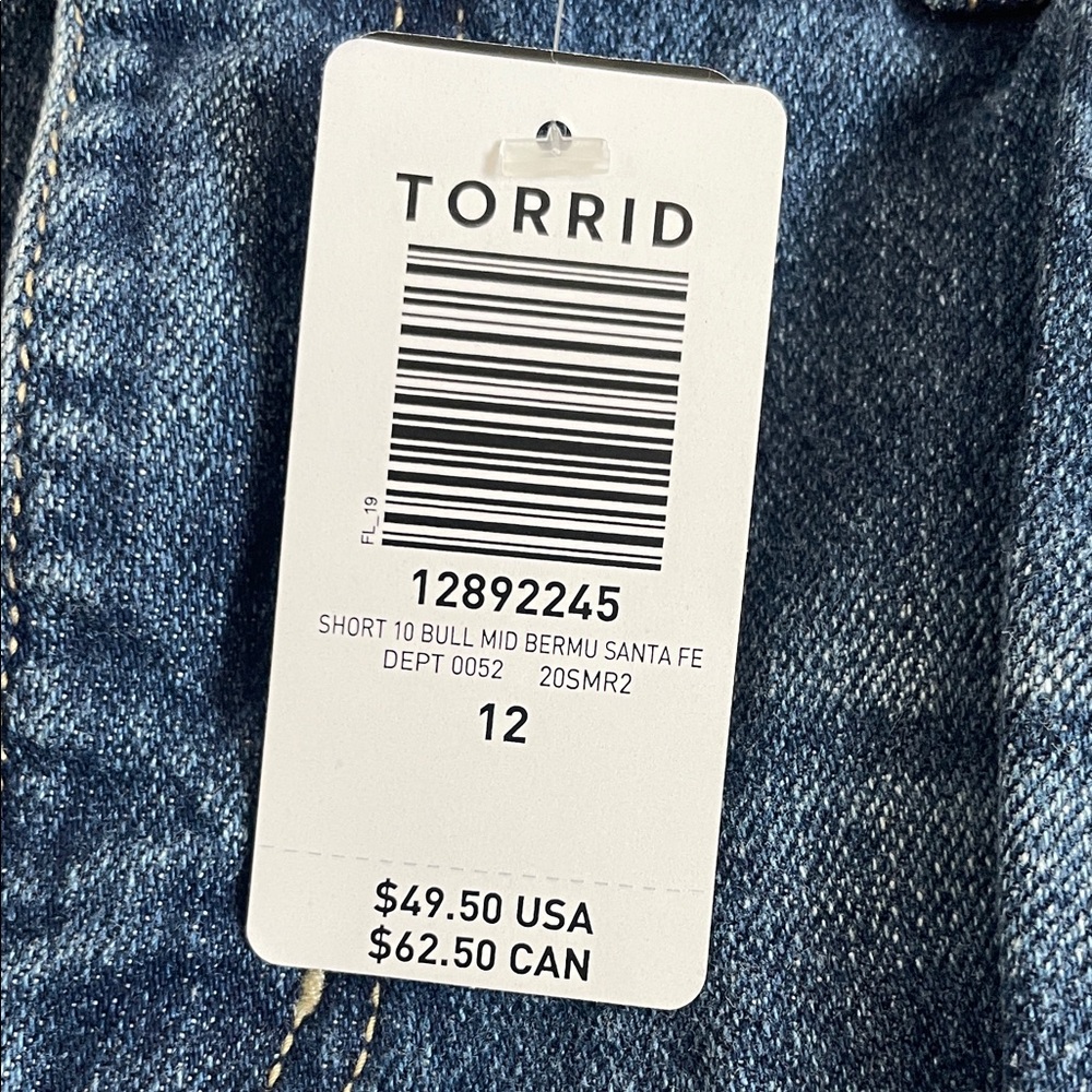 Torrid Blue Denim Bermuda Shorts - Picture 2 of 5